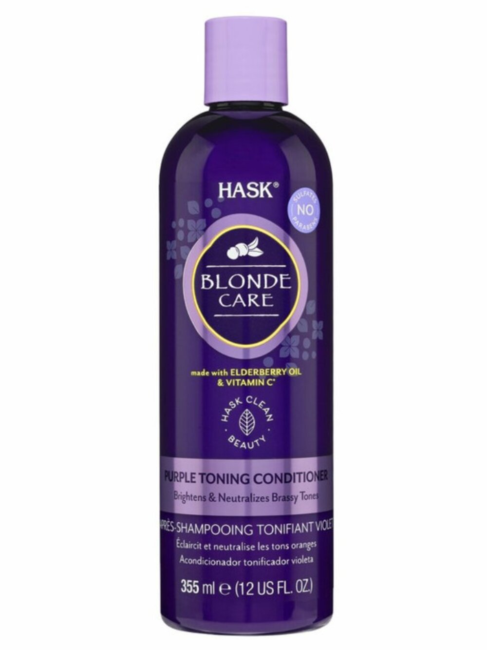 ⭐PICK 3/$15 HASK Purple Toning Shampoo 12oz